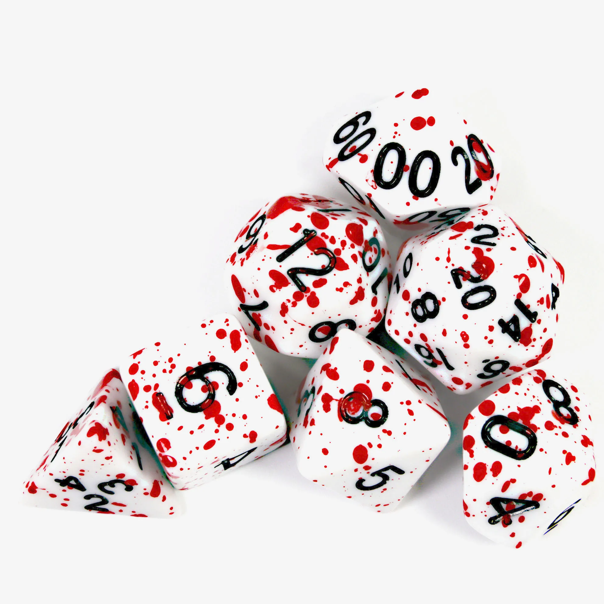 Многосторонние игры Polyhedral Dice TRPG DND 7 шт./компл. D4 D6 D8 D10 D12 D20 для настольных игр