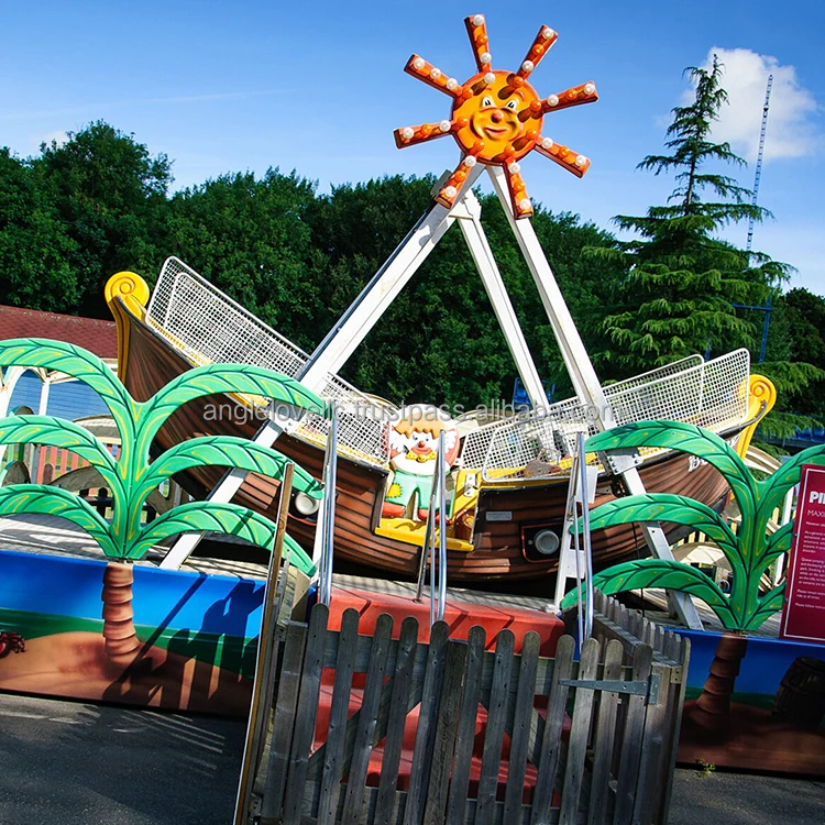 Thrill Extreme Trailer Mounted Mobile Amusement Swing Carnival Kids Mini Pirate Ship For Sale