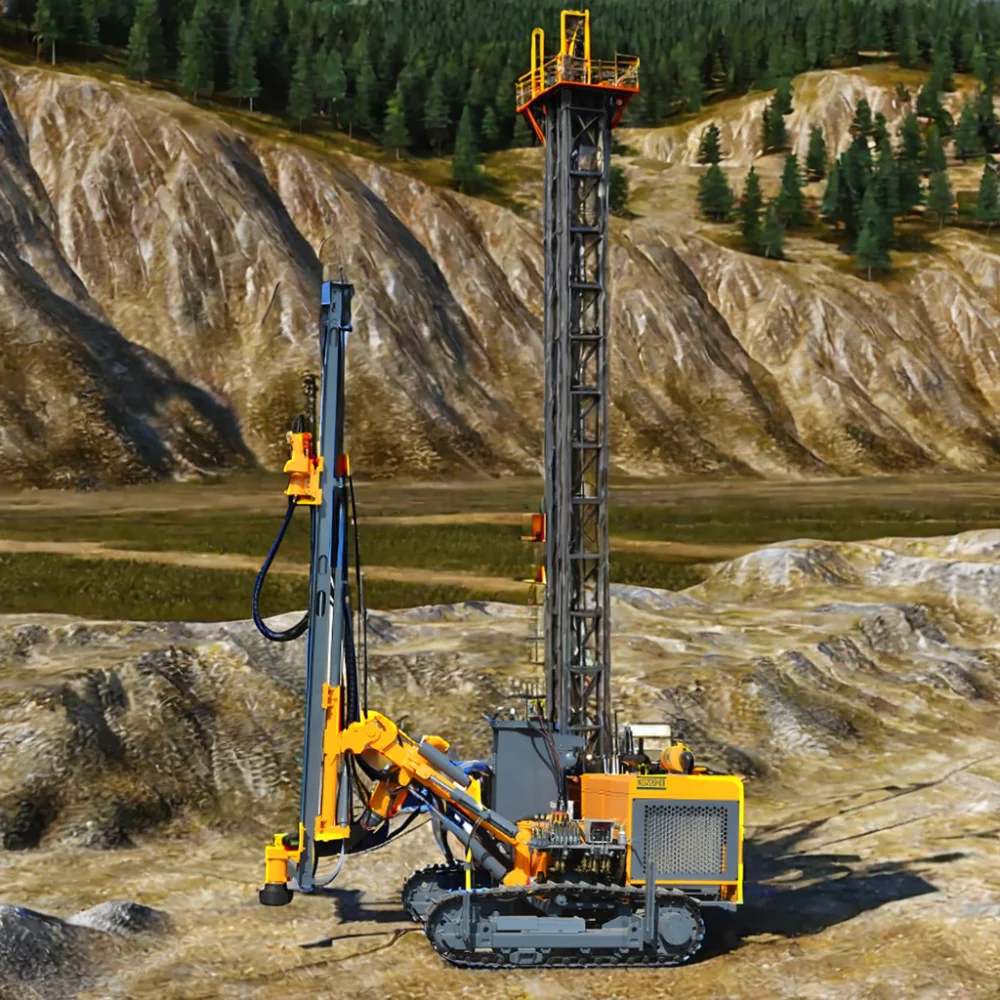 Kaishan KG726III series blast hole drill rig hard rock mining dth drilling rig machine