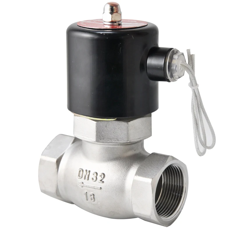 Высокотемпературный Соленоидный клапан из нержавеющей стали с паровым электромагнитным клапаном 200 градусов