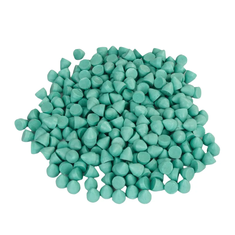 High Quality Economic Green Plastic Tumbling Polishing Media Silverware Surface Deburring Blasting Tool