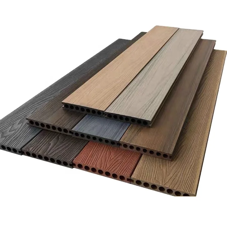 WPC Decking Co Extrusion Wood Plastic Composite WPC Decking Floor For Outdoor Space Customized Provided