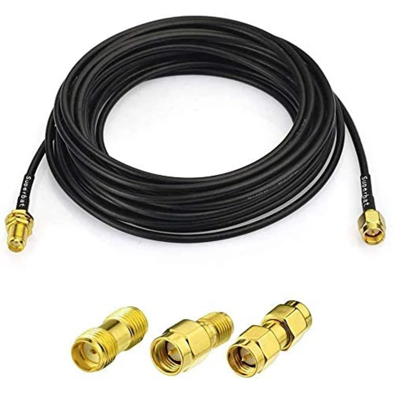 Wholesale Price Assemblies SMA Male To SMA Female RF Coaxial Cables With RG174 Cable 3m