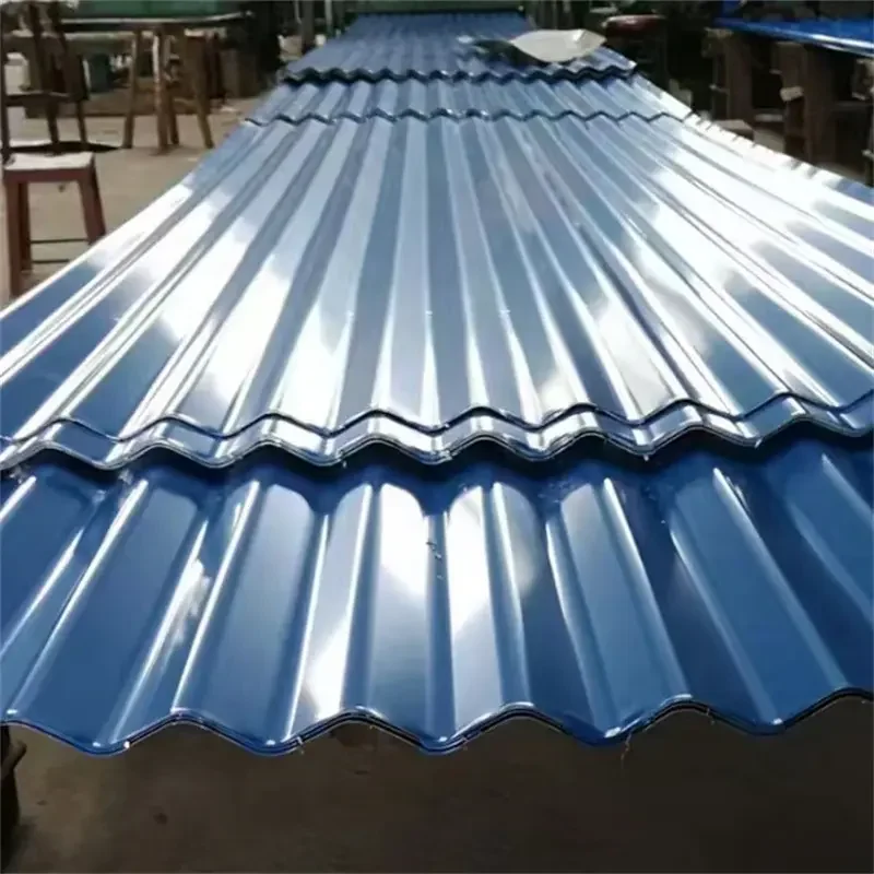 PPGI steel corrugated roofing sheet in vibrant colors