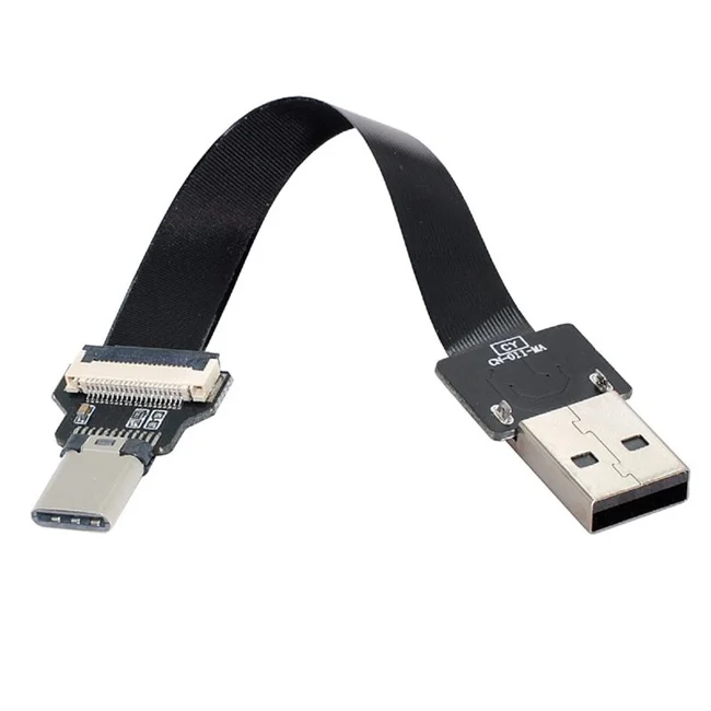 Shield FPV USB 2.0 to Type C Charging Data Cable USB to USB C Data Transfer Adapter FPC flexible ribbon Cable
