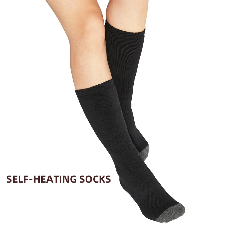 Soft Breathable Insulated Material 100% Modal Rechargeable Battery Mens Womens Operated Electric Heated Warm Fuzyy Socks