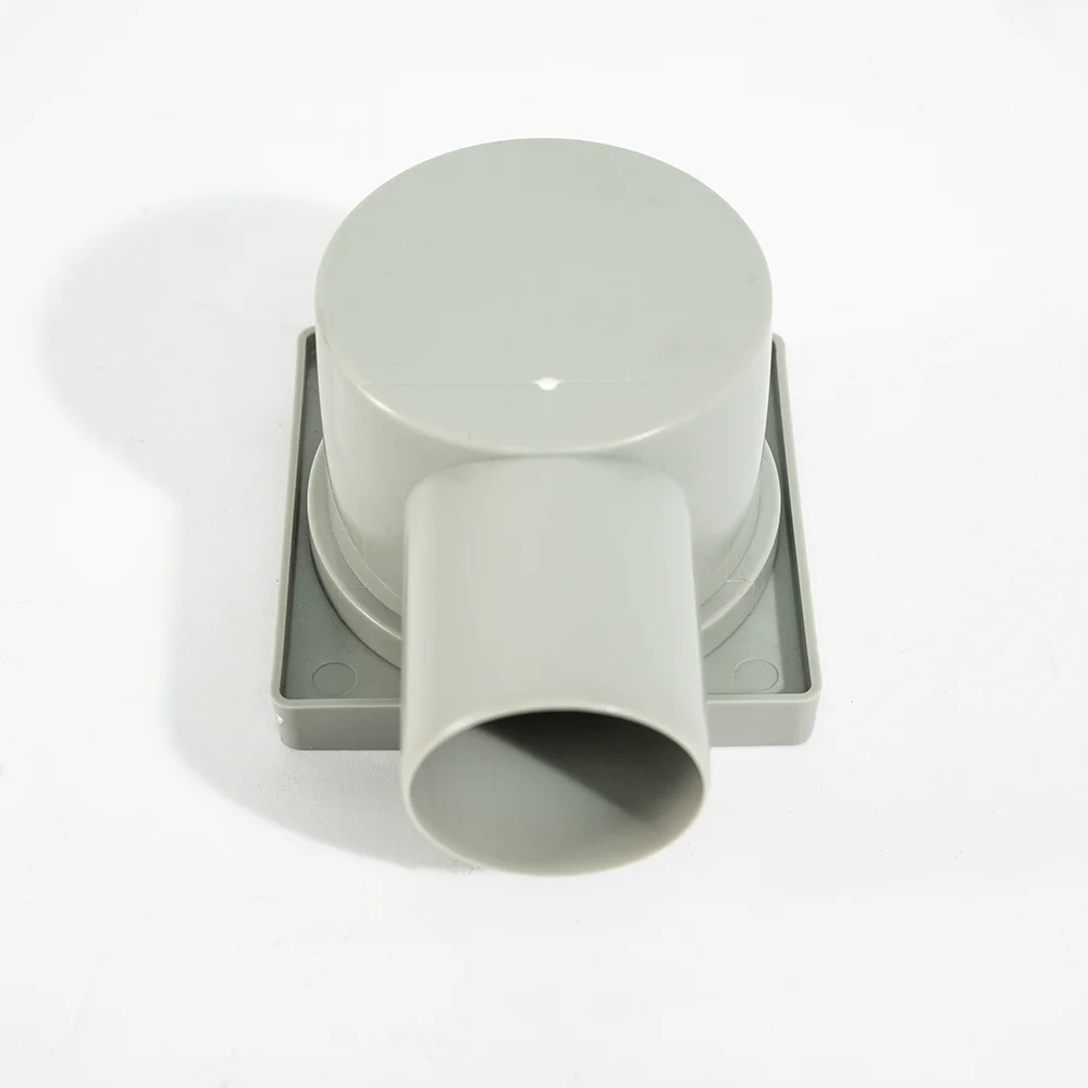 Stainless steel square 304 Floor Drainer S/S Panel With DN50 Plastic Outlet Bathroom Floor Drain Washing Machine