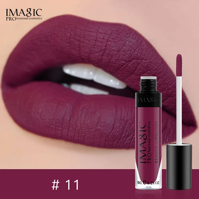 IMAGIC 2024 High Quality Wholesale Non Sticky Soft Matte Bright Very Red Transfer Proof Comfortable Liquid Lipstick