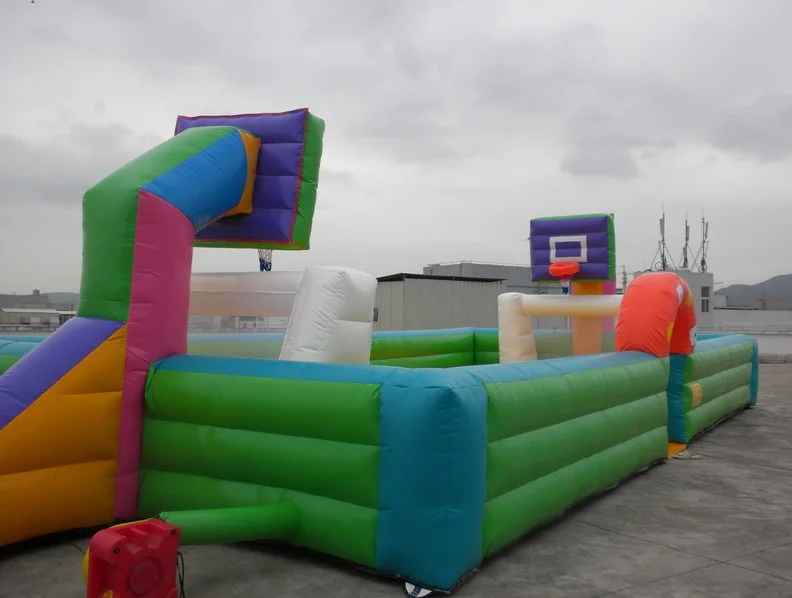 Outdoor Inflatable Soccer Field, Inflatable Football Pitch, Inflatable Football/basketball Arena / Court For Sale