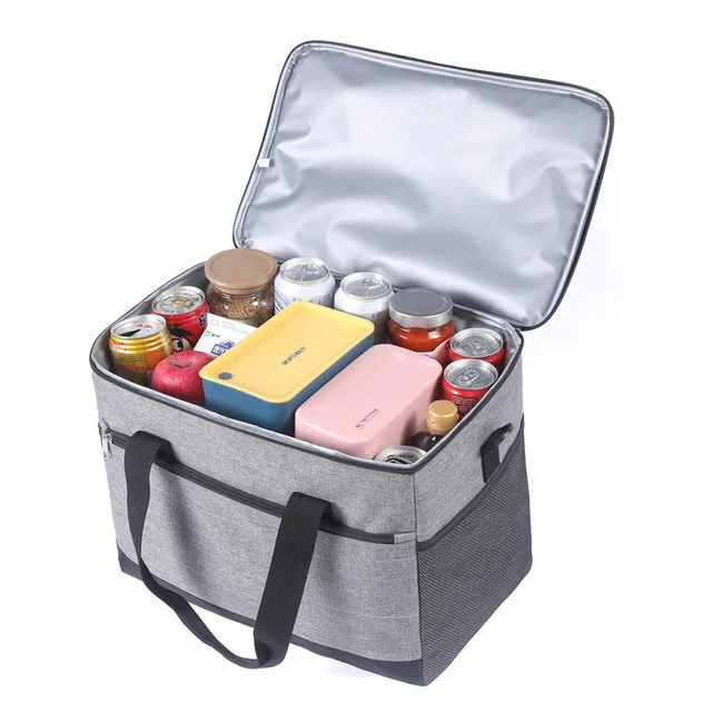 Custom Leakproof Portable Soft Cooler Tote Large Collapsible Insulated Lunch Bag for Camping Picnic