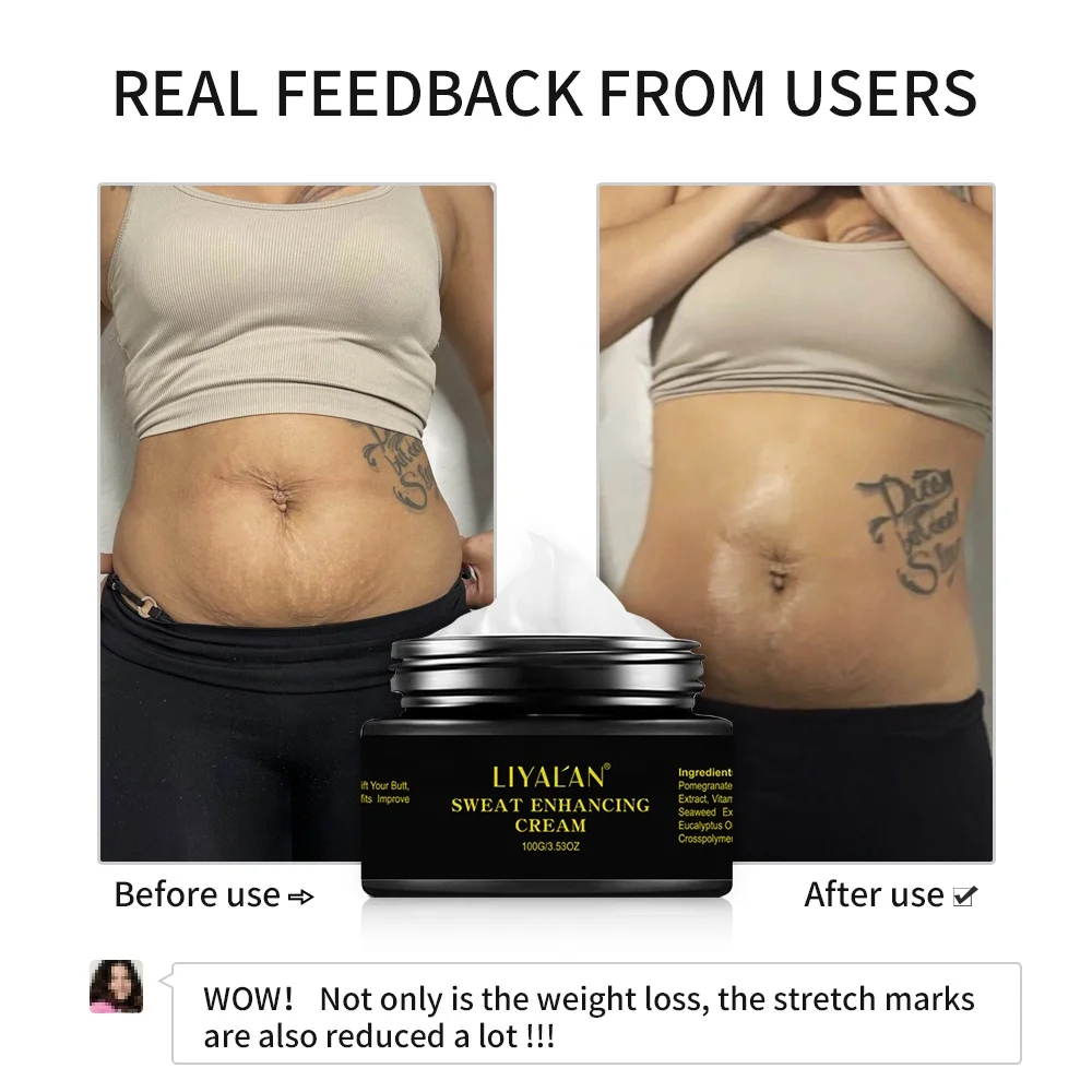 Dropshipping Sports Sweating Cellulite Belly Fat Burning Natural Organic Hot Cream Slimming Fat Burn Slim Gel