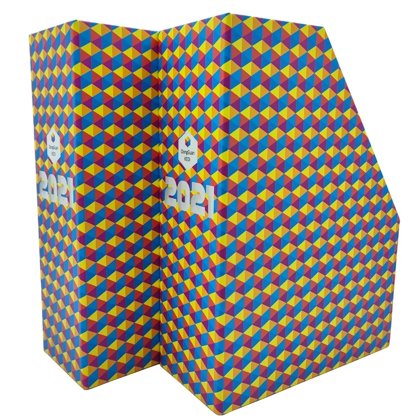 Custom Paper Cardboard Office Desk Stationery Magazine File Box Organizer File Holder