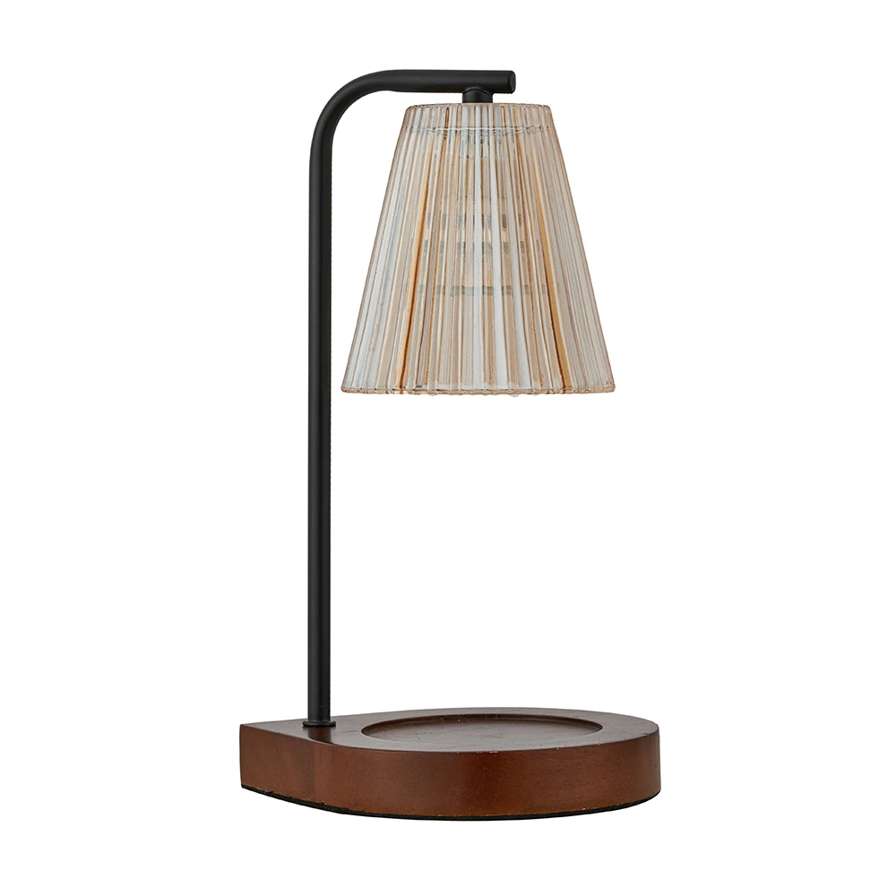 Vintage Wooden Candle Warmer Lamp With Dimmer Electric Candle Melting Lamp Height Adjustable