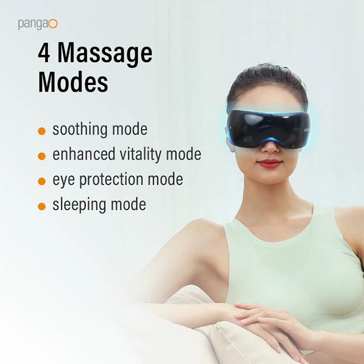 Health Care Products Rechargeable Foldable Smart Eye Care Electric Vibration Eye Massager Apparatus with Heat Compression