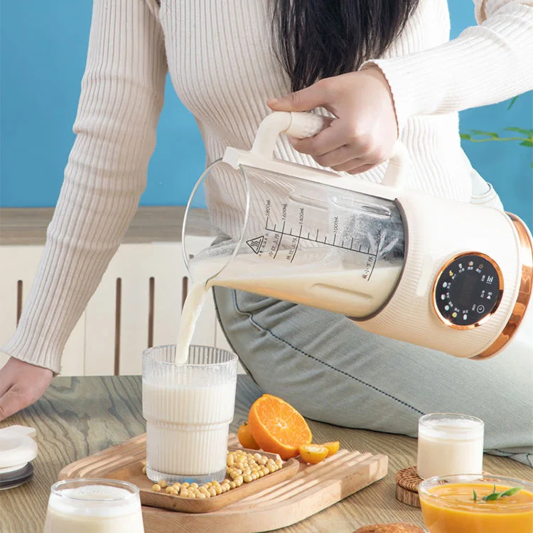 1800ml Household Electric Kitchen Appliance Electric Heating Soymilk Nut Milk Maker Automatic Digital Soybean Milk Machine