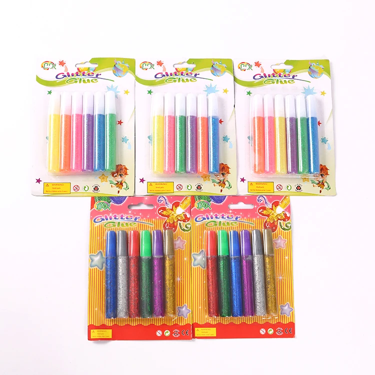 Wholesale 10ml Liquid Glitter Glue Decoration Craft Safety Glitter Glue For Kids DIY Christmas Set