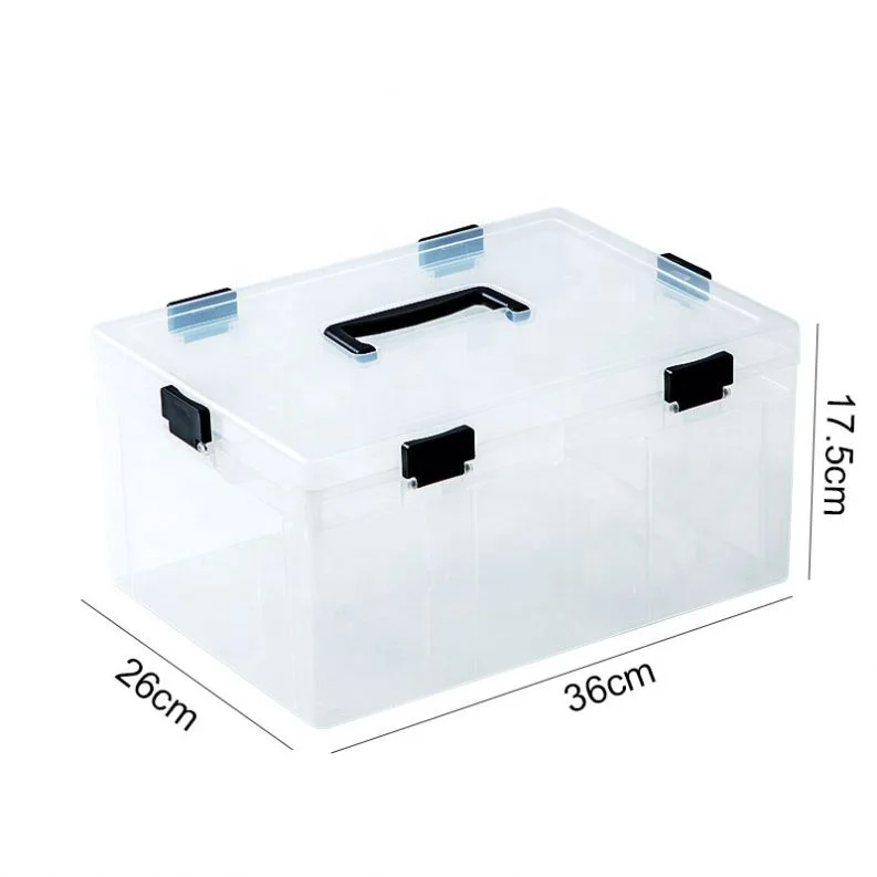 home family Emergency Medical Travel Kit Medicine Pill Case Toys Tools Building blocks Large Plastic Storage Box Organizer