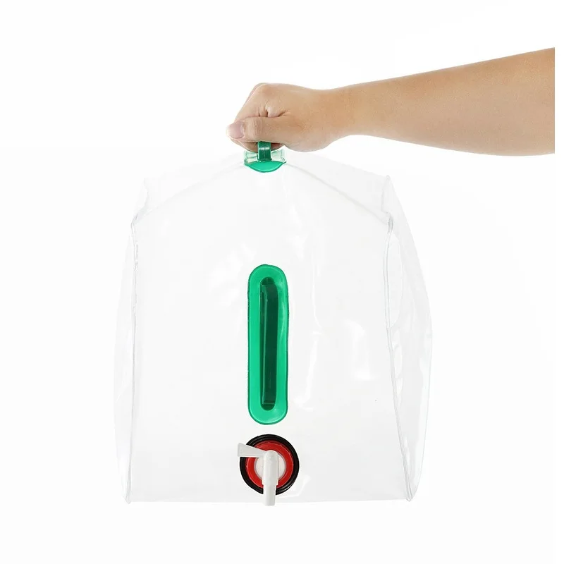 10L 20L BPA-free Portable Foldable Cube Camping Water Container Collapsible Hiking Water Storage Bag Gallon Water Carrier