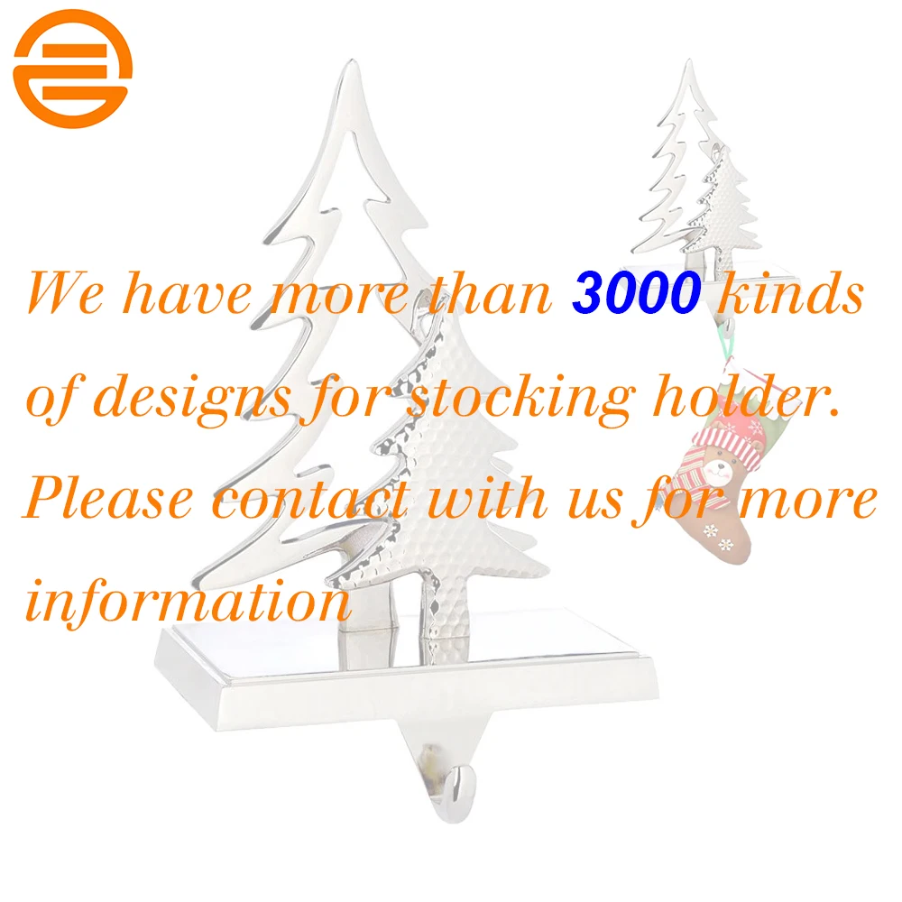 Sales Christmas Home Decor Cast Iron Pinecone Stocking Holder Farmhouse Christmas Decoration