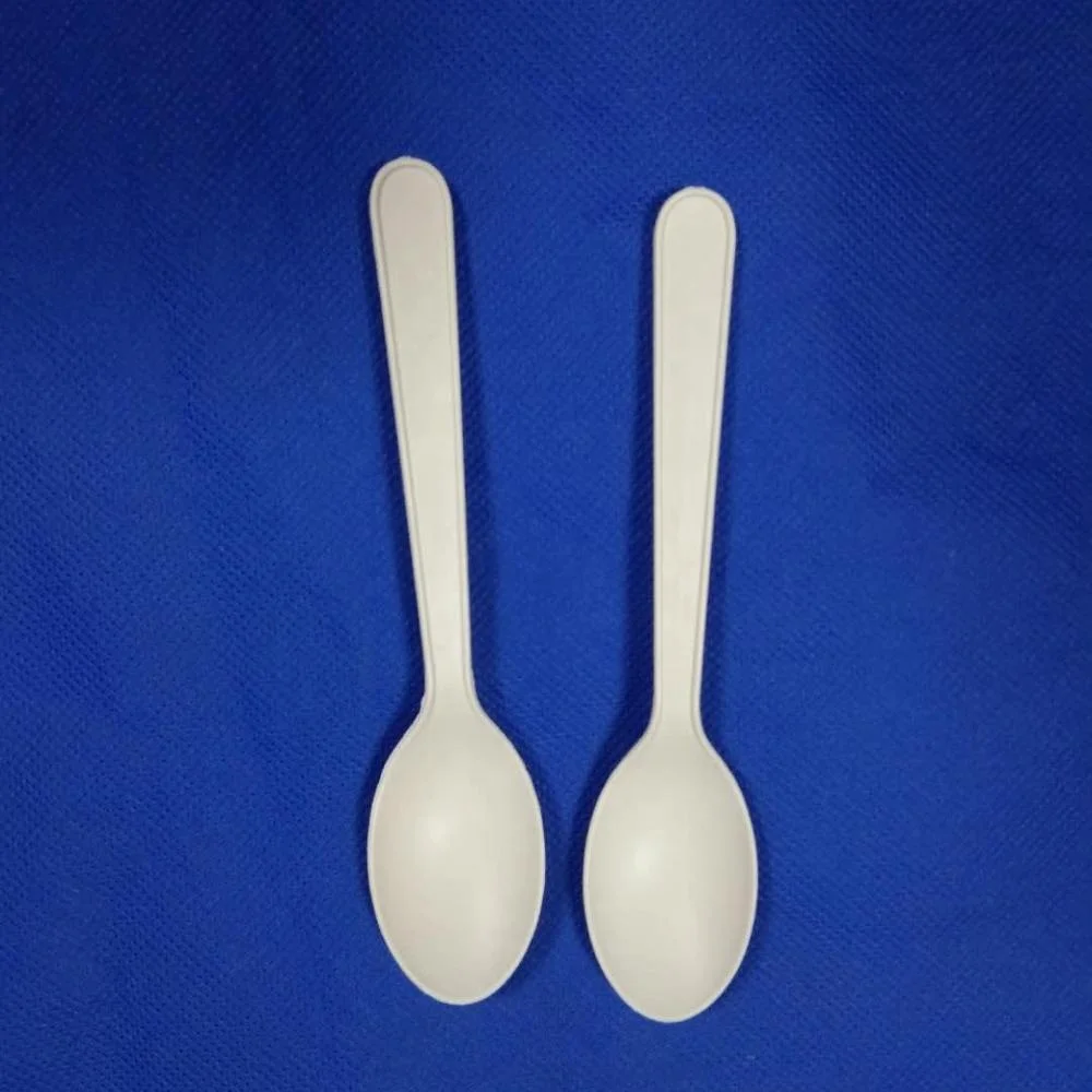 5 inch corn starch ice cream spoon disposable biodegradable cutlery