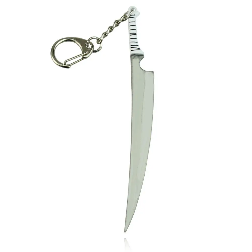 Bleach Key Chain Kurosaki Ichigo Sword Hitsugaya Toushirou Katana Keychain Keyring Anime Weapon Keychains Accessories