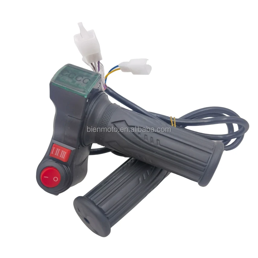 3 Speed electric bike bicycle grip e bike handle switchV oltage digital display twist throttle accelerator for /e-bike/scooter
