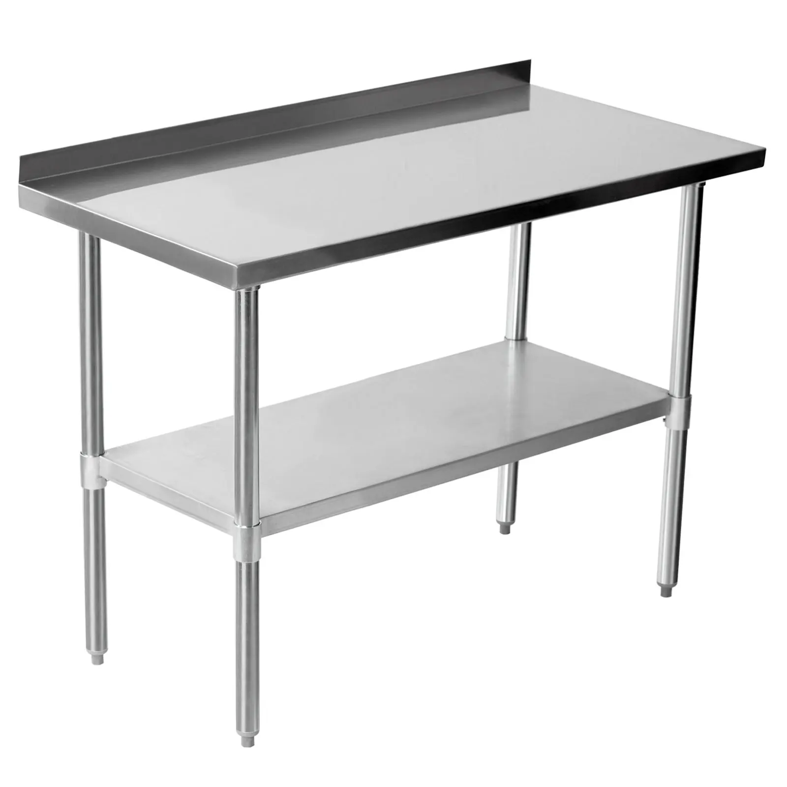 Restaurant kitchen table stainless steel work table with under shelf