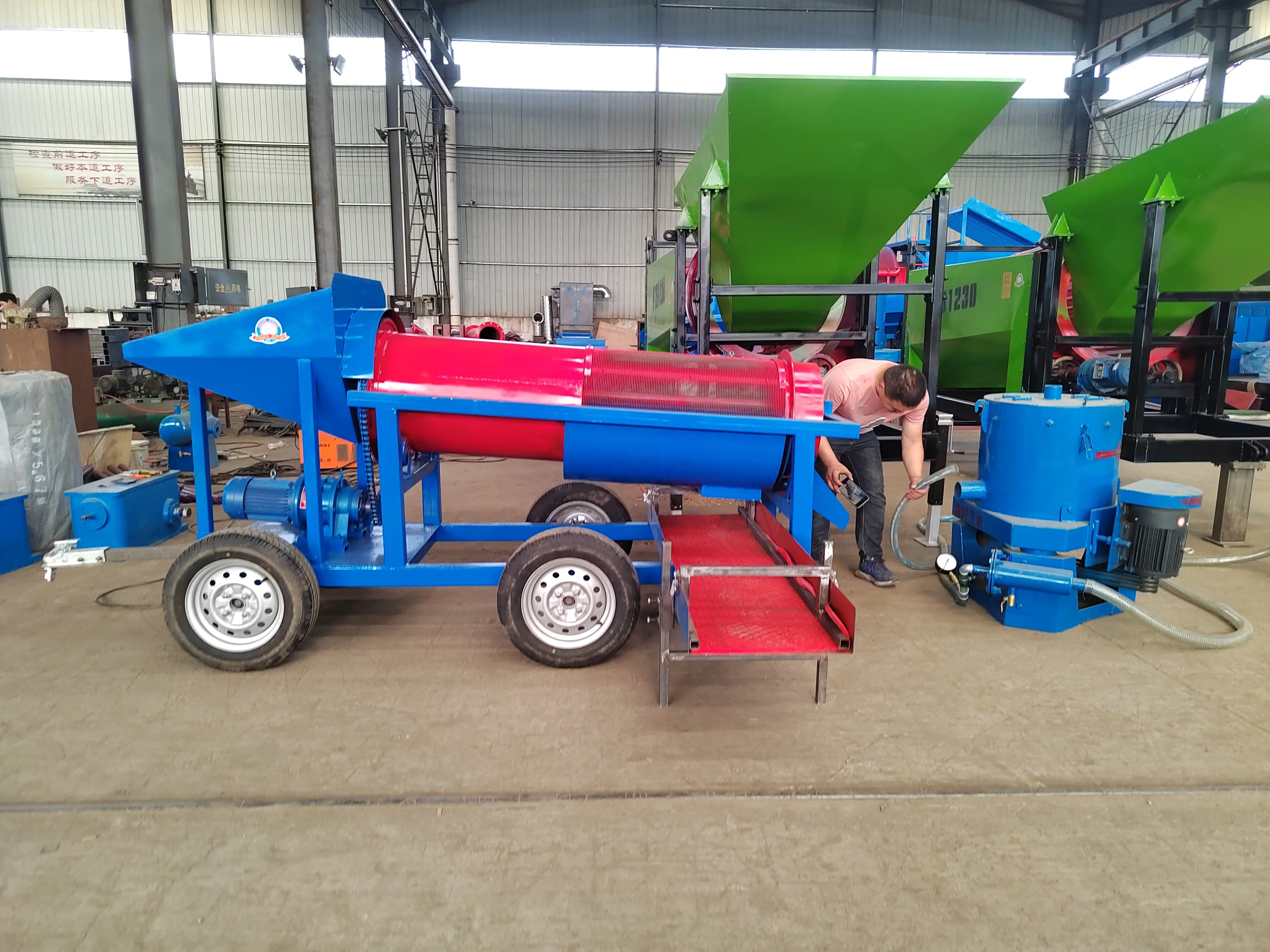 Китай небольшой минеральный отдельный концентратор Золотая Руда барабан экран для продажи цена