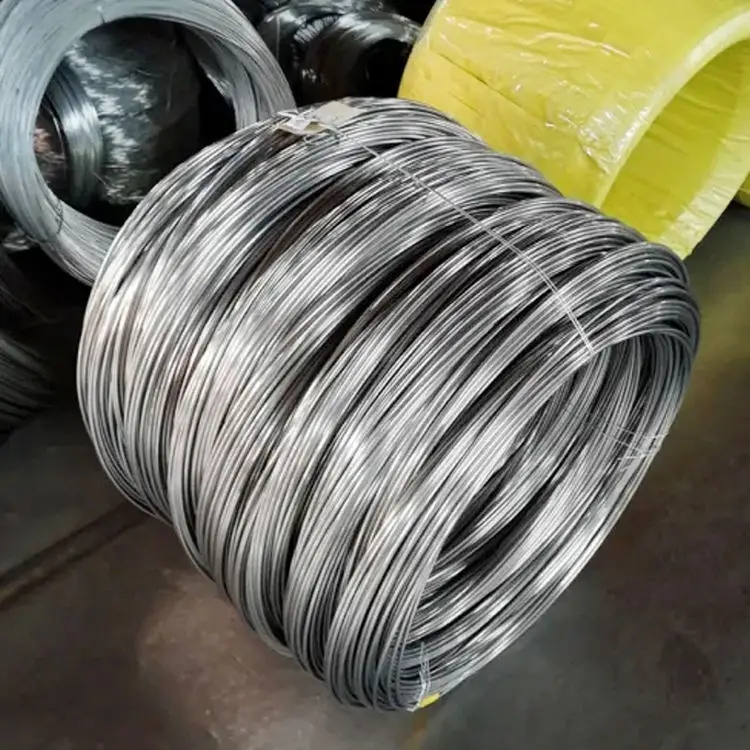 0.8mm 201 304 316 SS stainless steel cold drawing wire  rope for welded mesh fence
