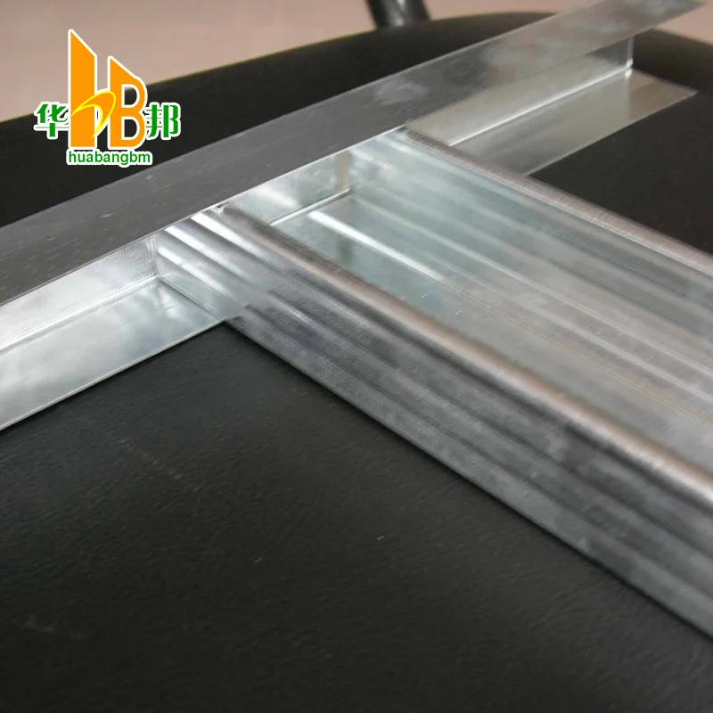 Low Price Black Line T Grid Flat Ceiling T Bar Aluminum Suspended