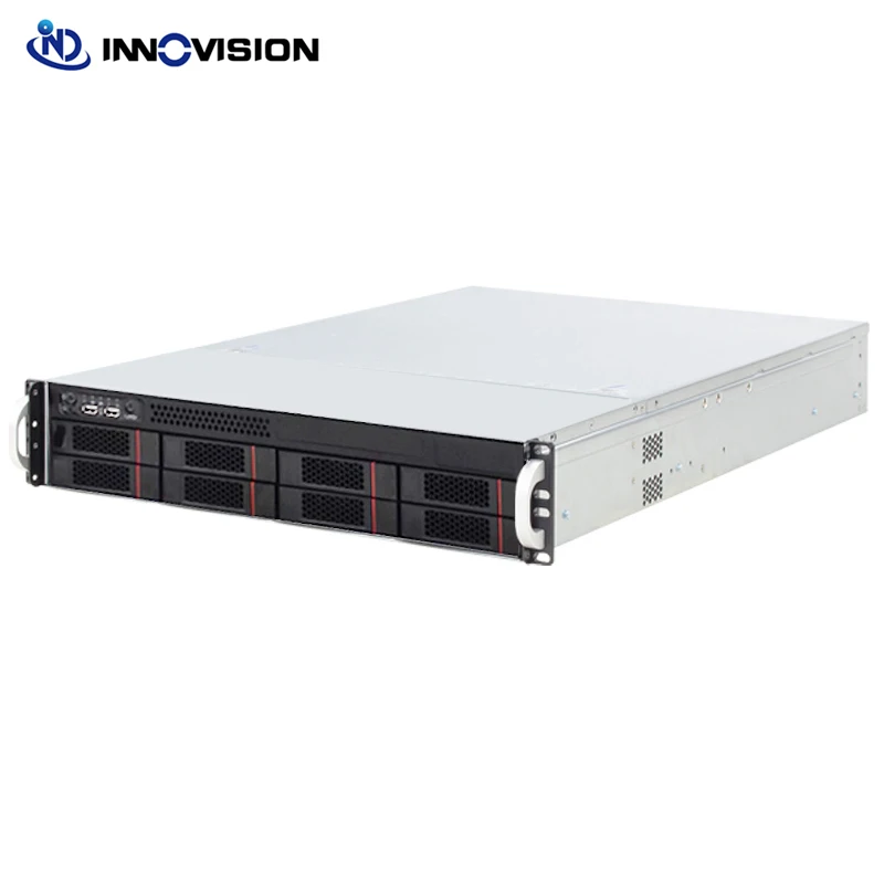 New 8 Bays 8HDD Hard Disks Hotswap Rack Server Chassis With 12G Mini HD NVME Backplane 4xSFF8611 and 2xSFF8643 Interface 12Gbp/s
