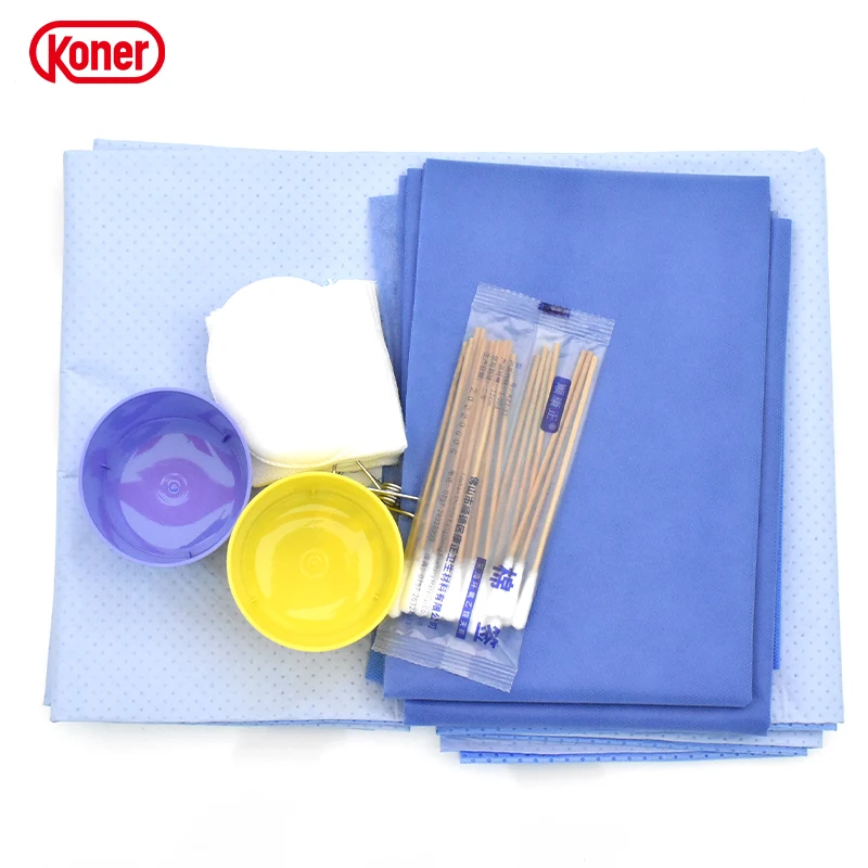 Hospital Use Medical Disposable Sterile General Eye Surgical Pack Kits Drape Universal Surgical Pack