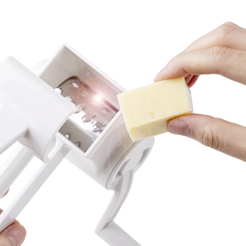 Trader Premium Quality Abs Ergonomic Hand Operated Slice Veggie Kitchen Cheese Maker Rotary Cheese Grater