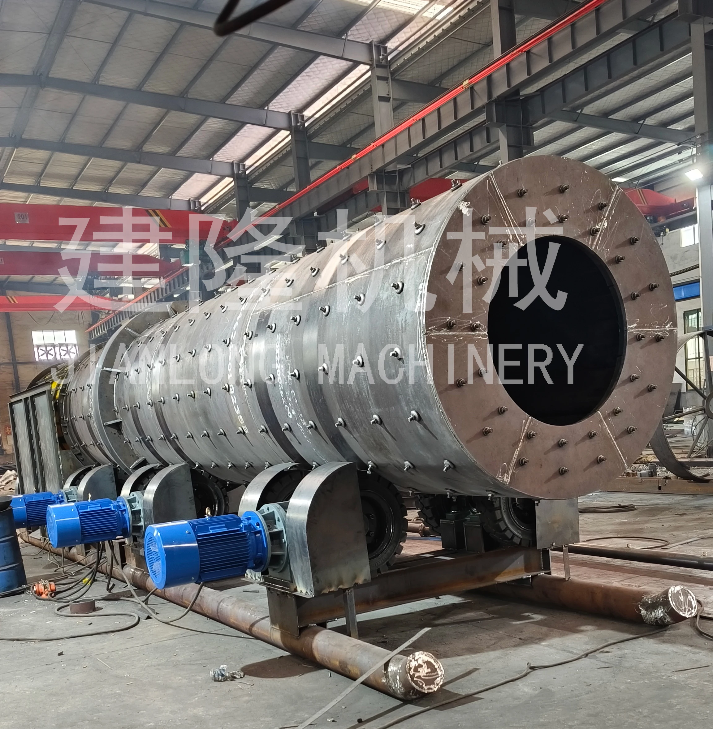 Rotary Drum Scrubber for Washing Clay from Minerals Sand Waste