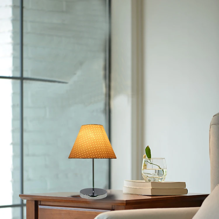 Custom restaurant bedroom hat cone TC fabric cloth lamp shade for table floor wall lamp