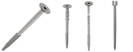 Adjustable Ground Screws for Prefab House Ground Anchor for Roadway Products