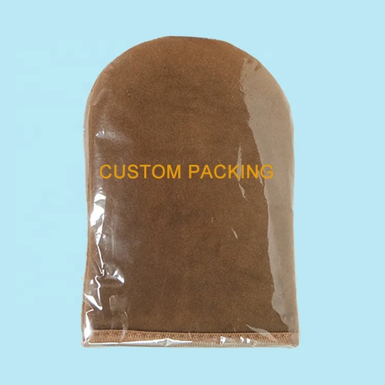 Brown Sunless Tanning Mitts/Double Sided Self Tanning Gloves/Reusable Tanner Applicator Mitt