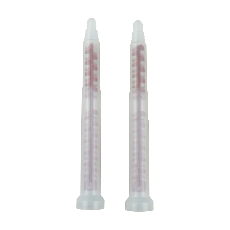 SB13-25 AB glue Epoxy Resin Liquid Mixing Nozzle For Two Adhesive Component Disposable Dynamic Mixer