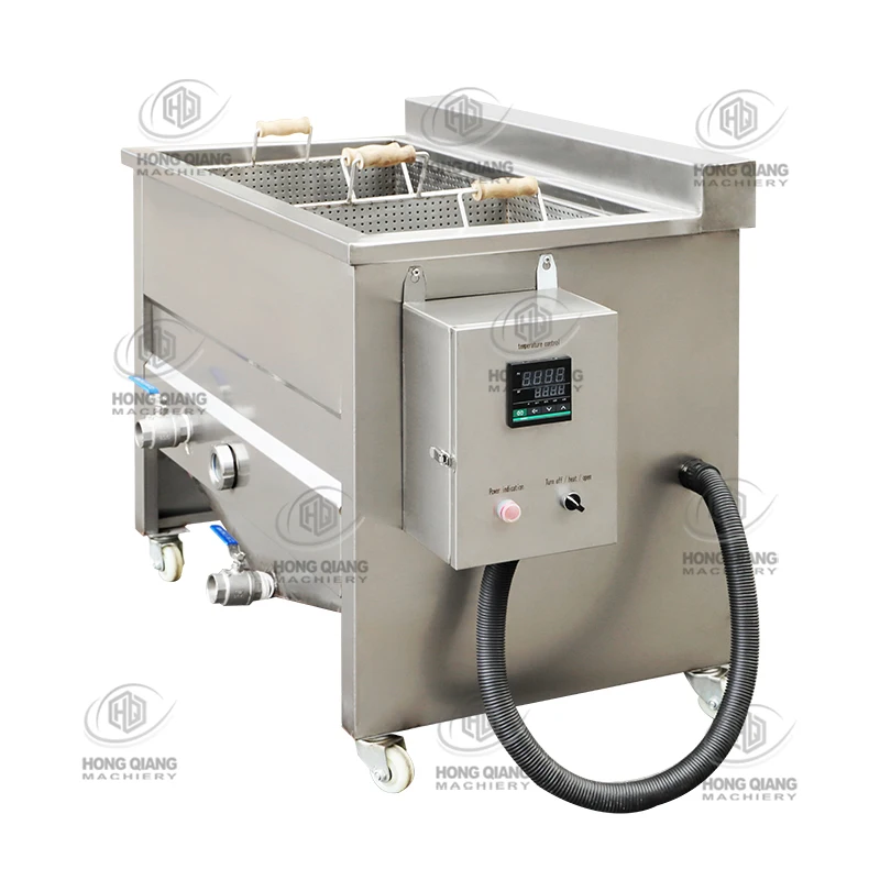 HONGQIANG Industrial Food Frying Machine for Potato Chips French Fries Snack Beans Mushroom Yam Chips Chicken Meat Plantain Chip