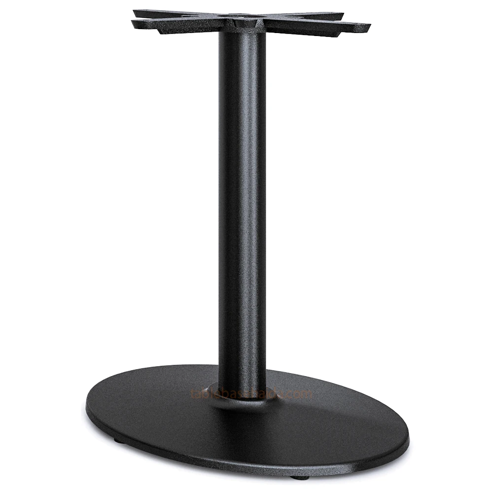 Factory price luxury dining used table meta centre iron legs