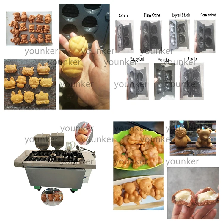 Новинка большая автоматическая машина для производства торта Moshi Manju Corn Panda Delimanjoo Fish Taiyaki корейский