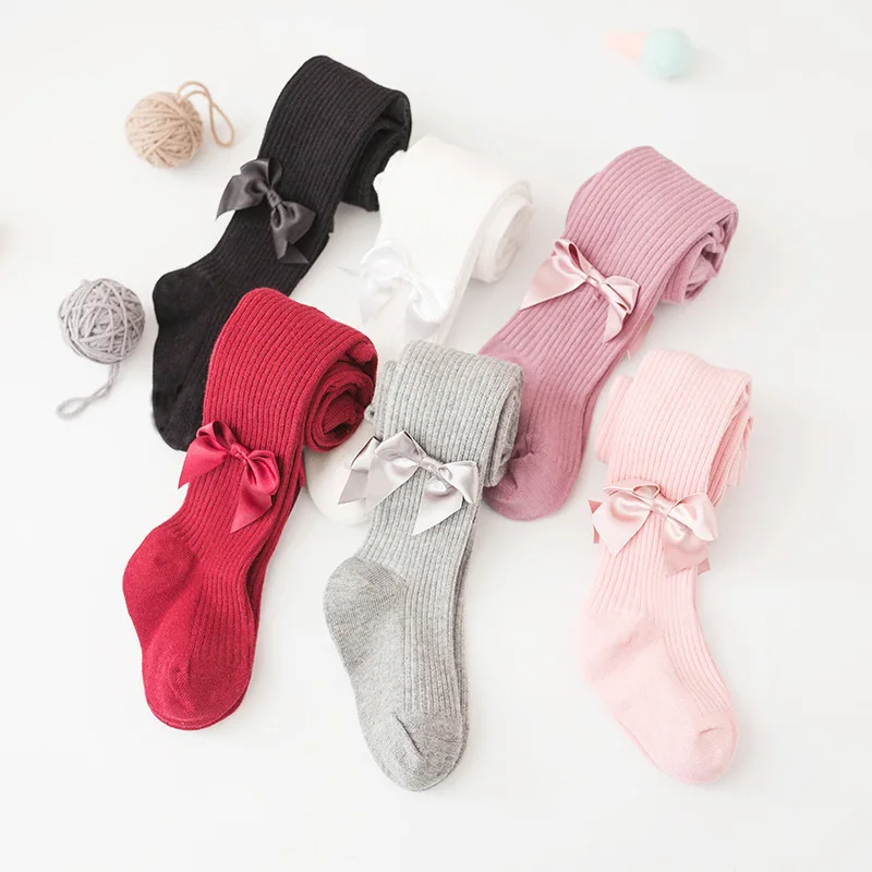 Newborn Hot Selling baby knee high socks child thigh custom knit baby sock pantyhose baby girl socks