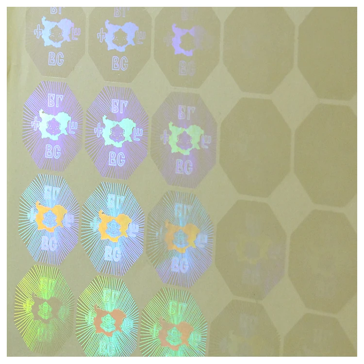 3D Lenticular Effect With Transparent Hologram Stickers
