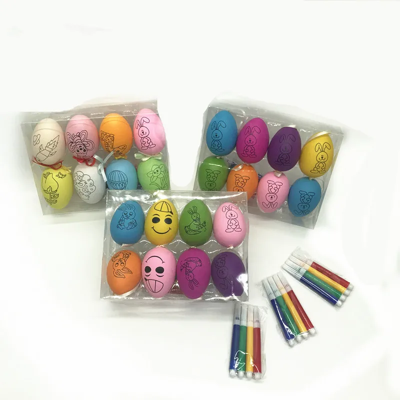 Wholesale eggs for children 4 Colorful Quick  the Original  DIY painting easter