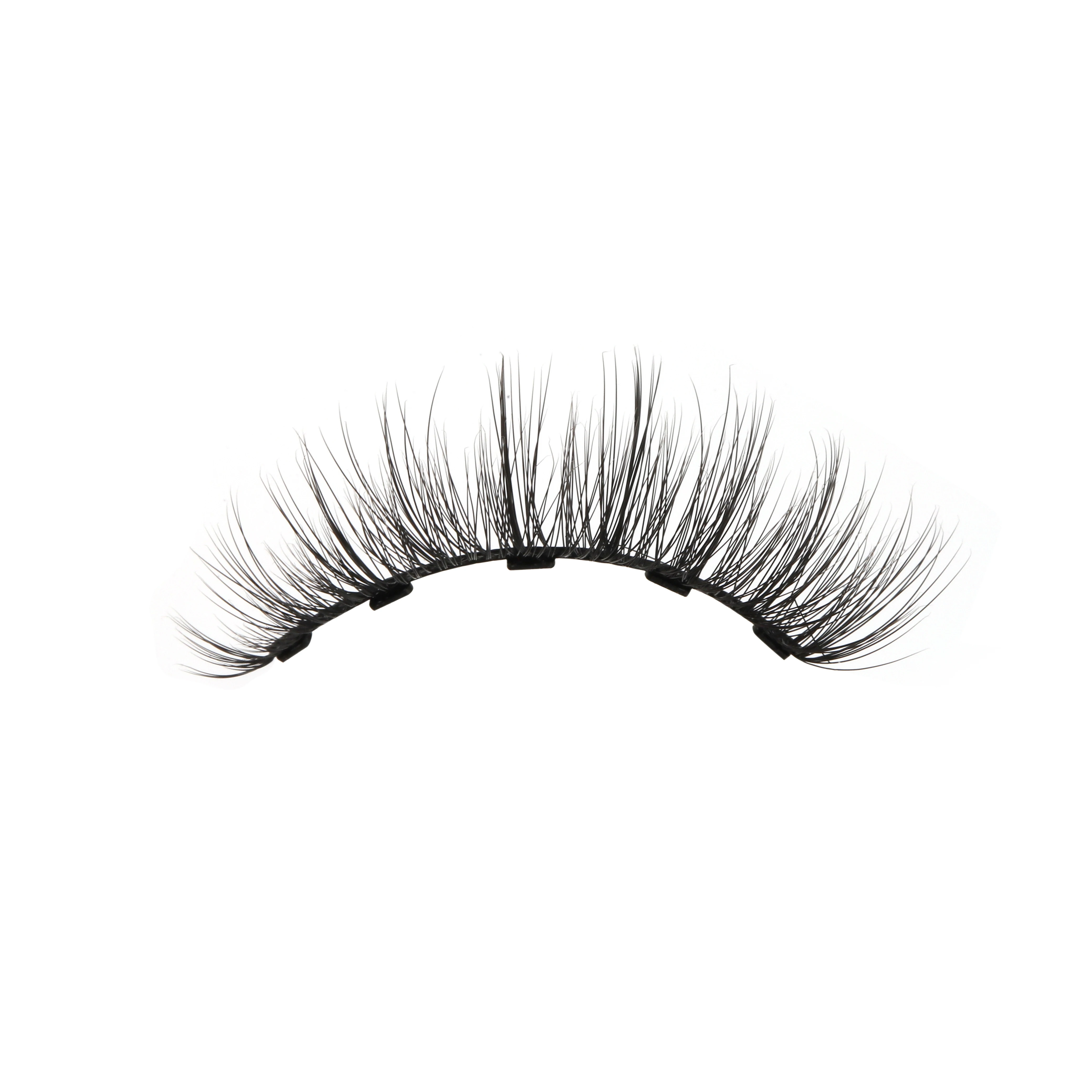 New wholesale magnetic lashes wholesale no glue natural  full strip  false magnetic eyelashes