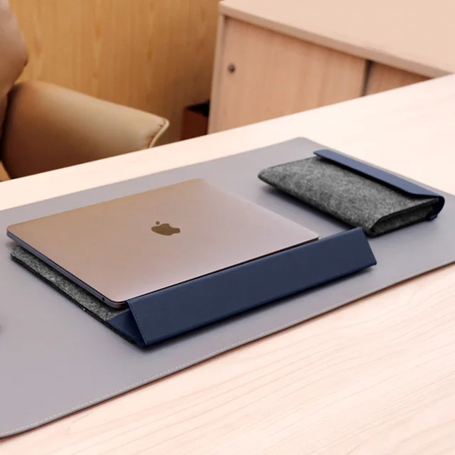 Профессиональная 14 дюймовая Экологически чистая кожаная сумка премиум-класса из войлока сумка для хранения 2 в 1 Набор