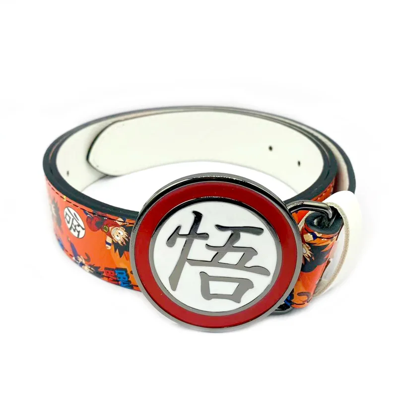 (Wholesale) 110cm demon slayer Ninja etc. Anime PU belt waistband with Metal buckle For Gift