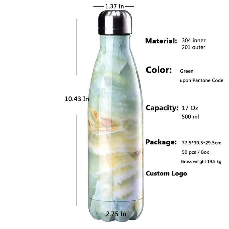 Hdt 17 Oz thermobecher trink sport thermo flasche trinkflasche sport edelstahl tasse thermo wasser becher tassen inox bottle