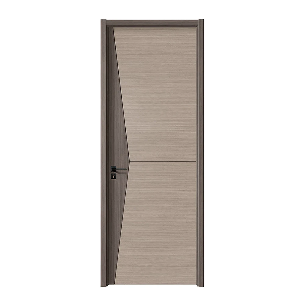 customizable modern style interior doors for houses melamine laminated wooden waterproof carbon crystal door