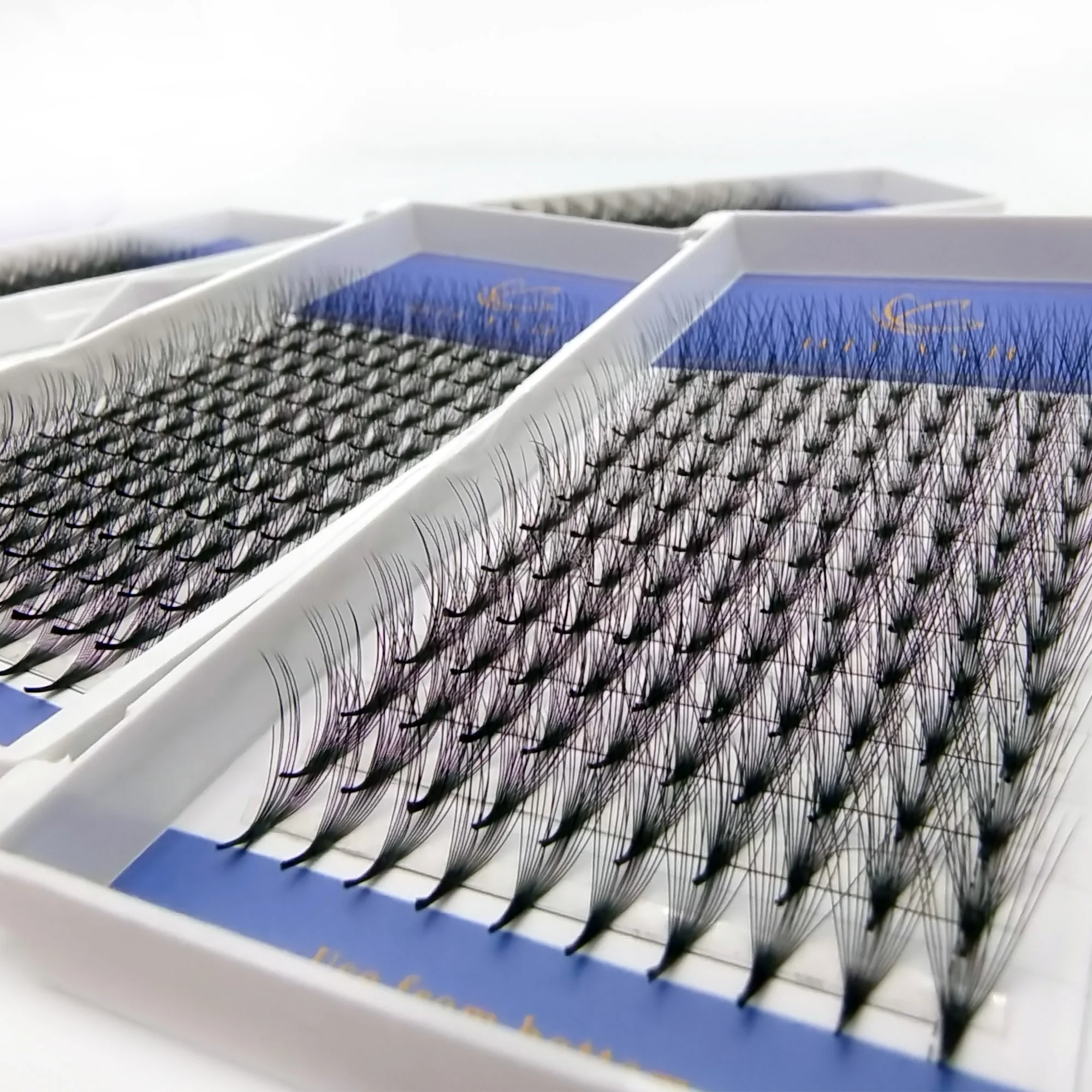 Thinner Stem 0.05 0.07.0.10 0.15 Premade Fan Lashes Factory Volume Premium Premade Fan Eyelashes Extension Tray